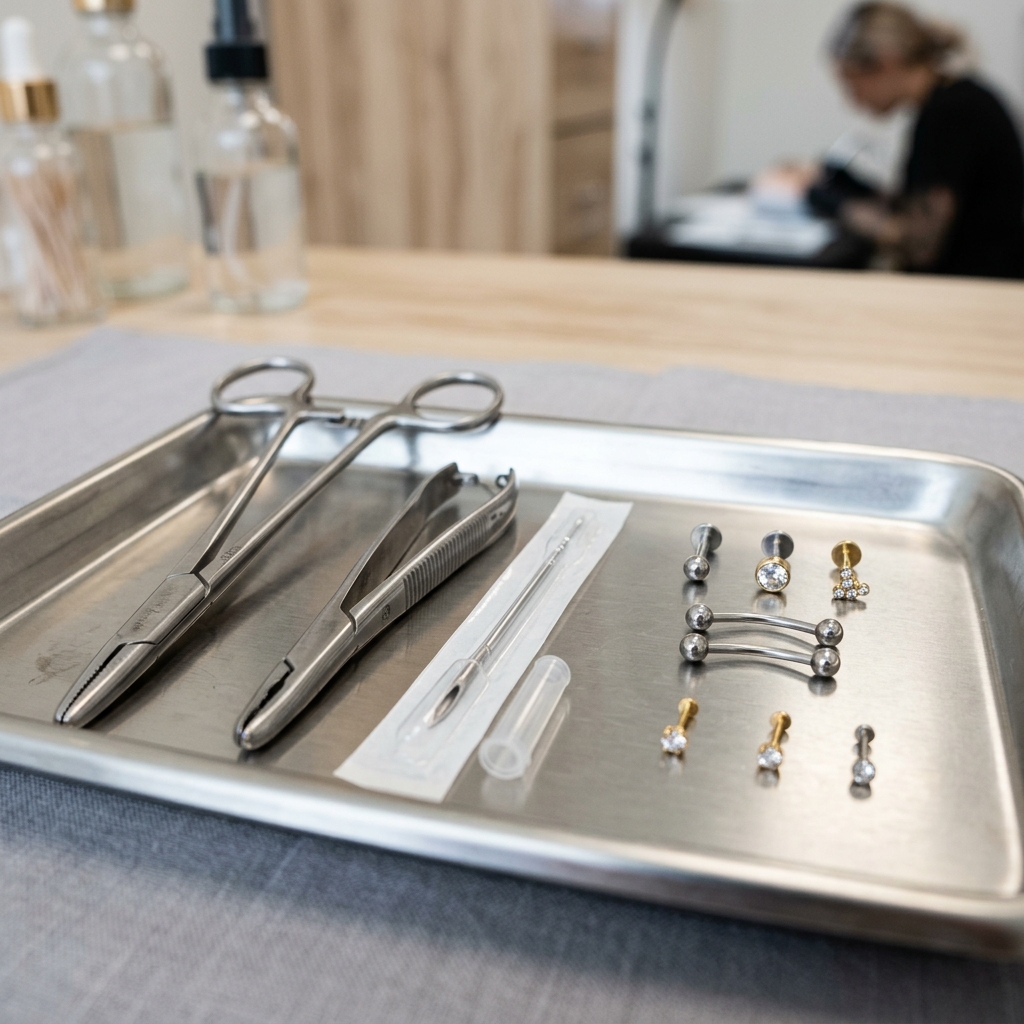 Vegla profesionale të sterilizuara kirurgjike dhe bizhuteri piercing te Kajolli Prishtinë